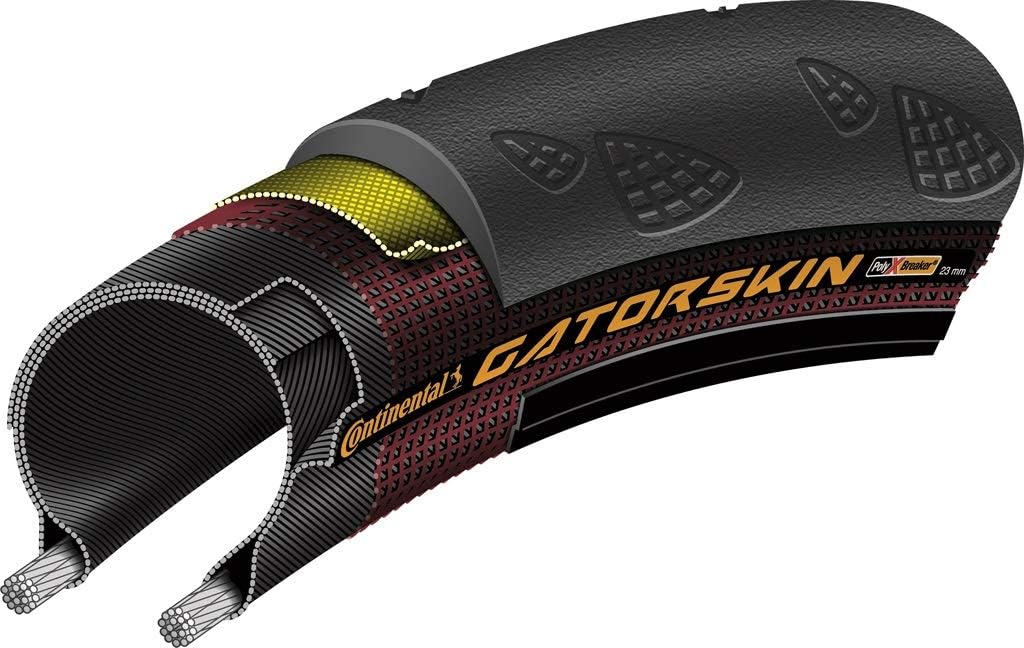 Continental Gatorskin Reifen 700 x 23c Schwarz, 700 x 23c Schwarz
