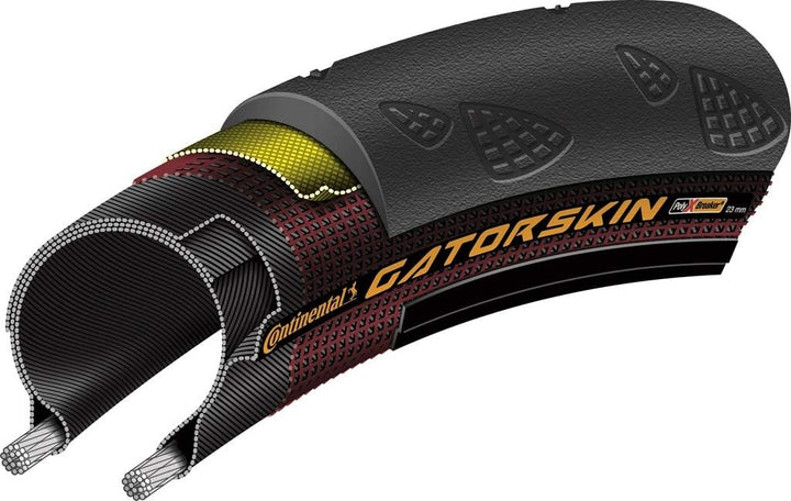 Continental Gatorskin Reifen 700 x 23c Schwarz, 700 x 23c Schwarz