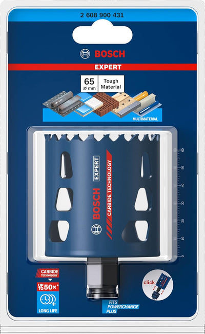 Bosch Accessories 1x Expert Tough Material Lochsäge (für Holz mit Metall, Ø 65 mm, Zubehör Schlagboh