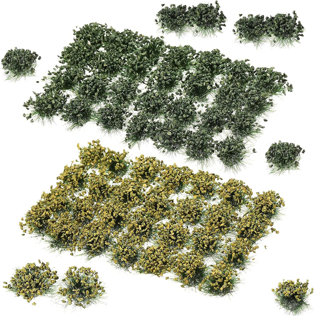 Cayway 4 Stück Static Grass Tuft Selbstklebende Statische Grass Statisches Grasbüschel Miniatursträu