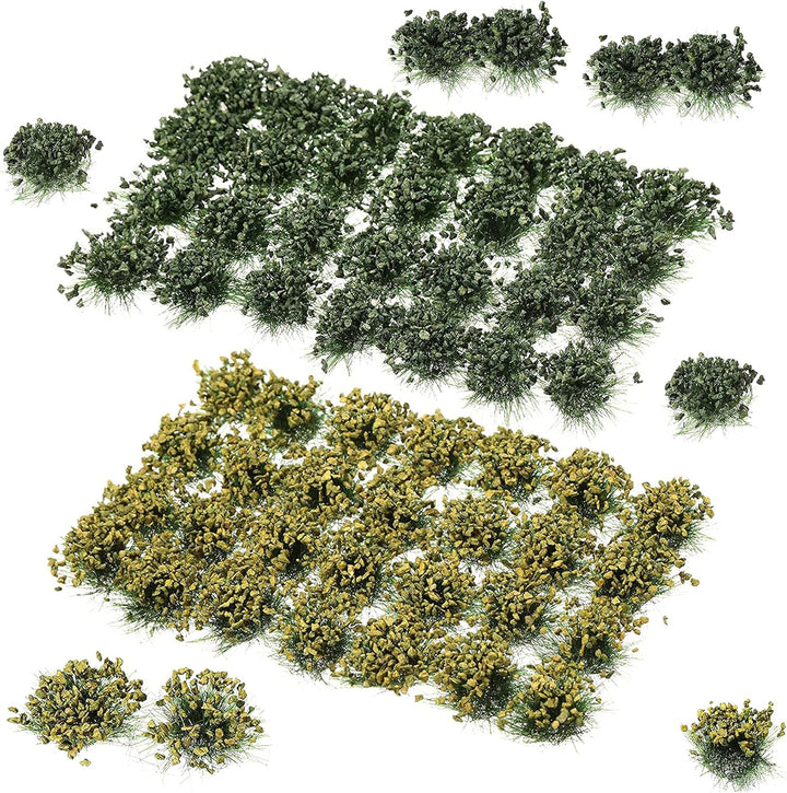 Cayway 4 Stück Static Grass Tuft Selbstklebende Statische Grass Statisches Grasbüschel Miniatursträu