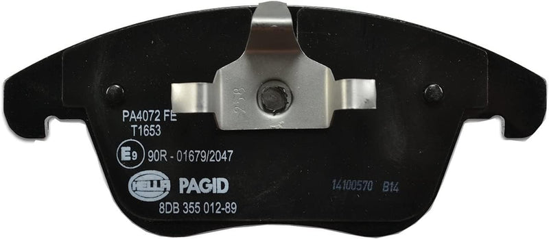 HELLA PAGID 8DB 355 012-891 Bremsbelagsatz - T1653 - Dicke/Stärke: 20.5mm - Bremssystem: Teves - nic