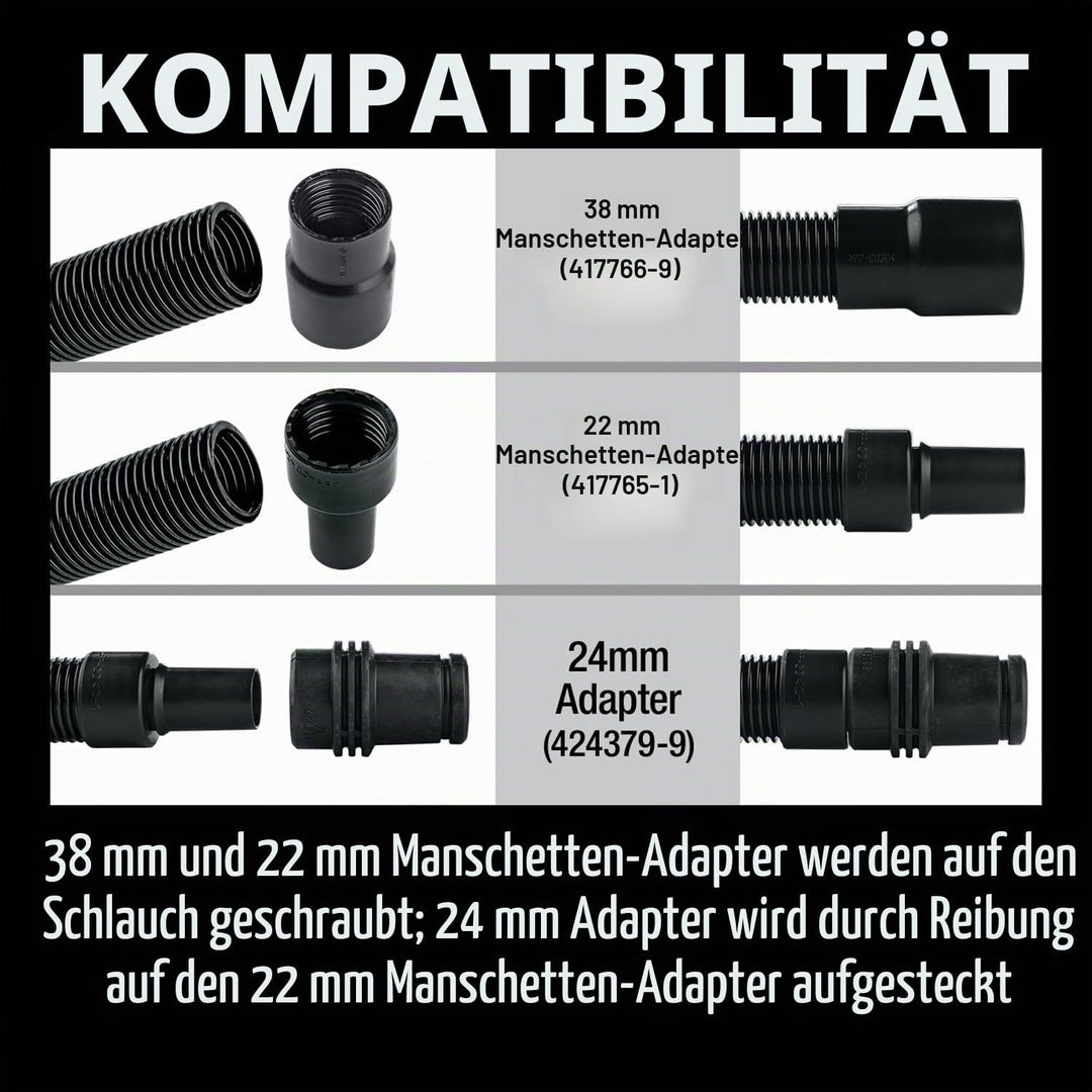 Makita Saugschlauch, 38 mm, 2,5 m antist, 195434-1