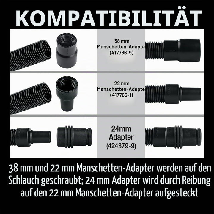 Makita Saugschlauch, 38 mm, 2,5 m antist, 195434-1
