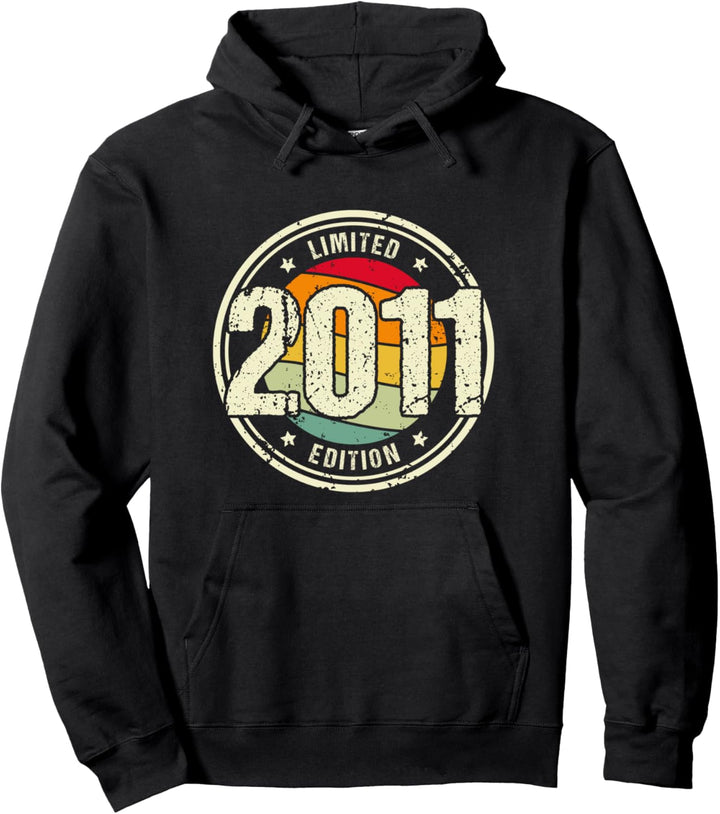 Retro 13 Jahre Jahrgang 2011 Limited Edition 13. Geburtstag Pullover Hoodie