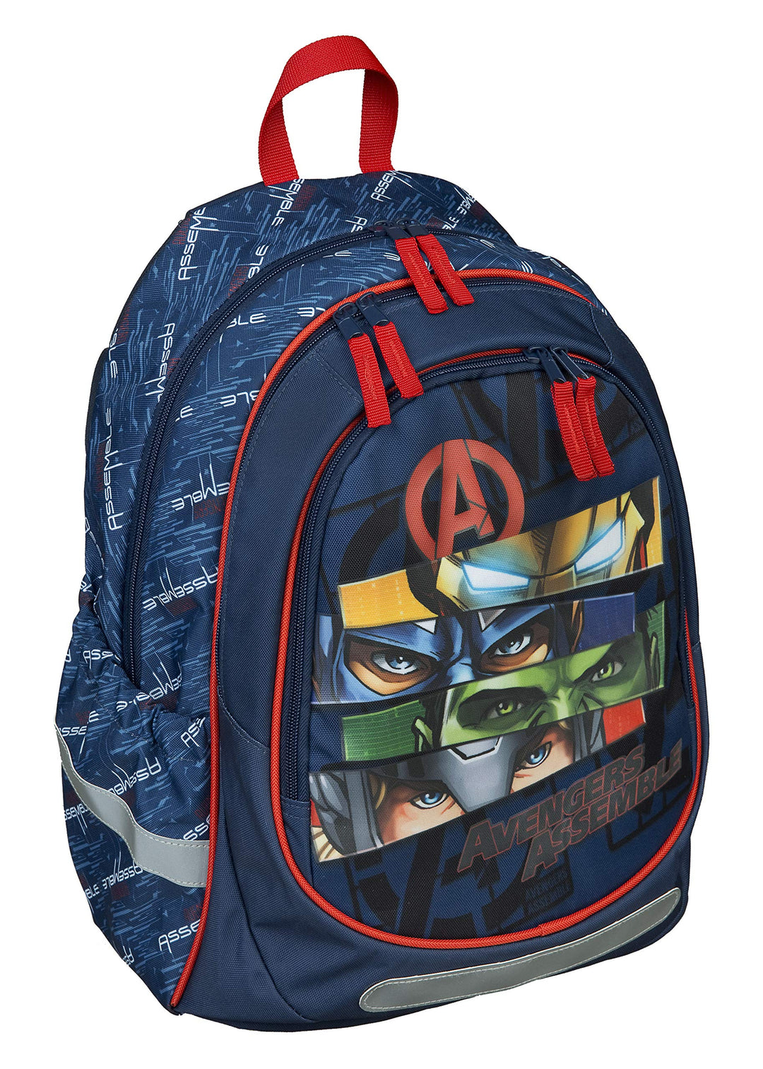 Marvel Avengers Schulrucksack im angesagtem Design I Schulranzen für Kinder mit drei Fächern