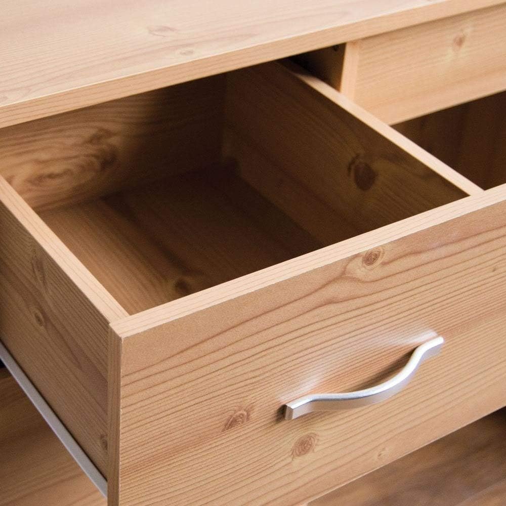 Vida Designs Riano Schminktisch aus Kiefernholz, 3 Schubladen, Schlafzimmermöbel, Kiefer, H 79 x W 9