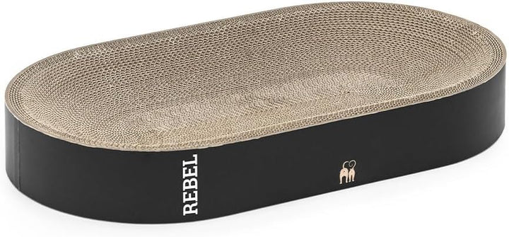 Petrebels Kratzpappe Oliver 61, Katzen Kratzbrett aus sehr stabilem Karton, Kratzkarton 63 x 35 x 10