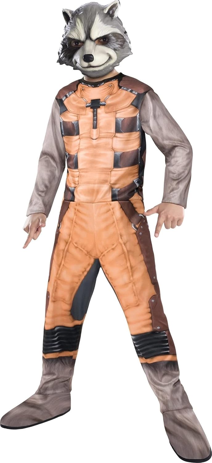 Rubie's 620000S Guardians of The Galaxy Rocket Raccoon Marvel Costume (Small), Boys, S, S