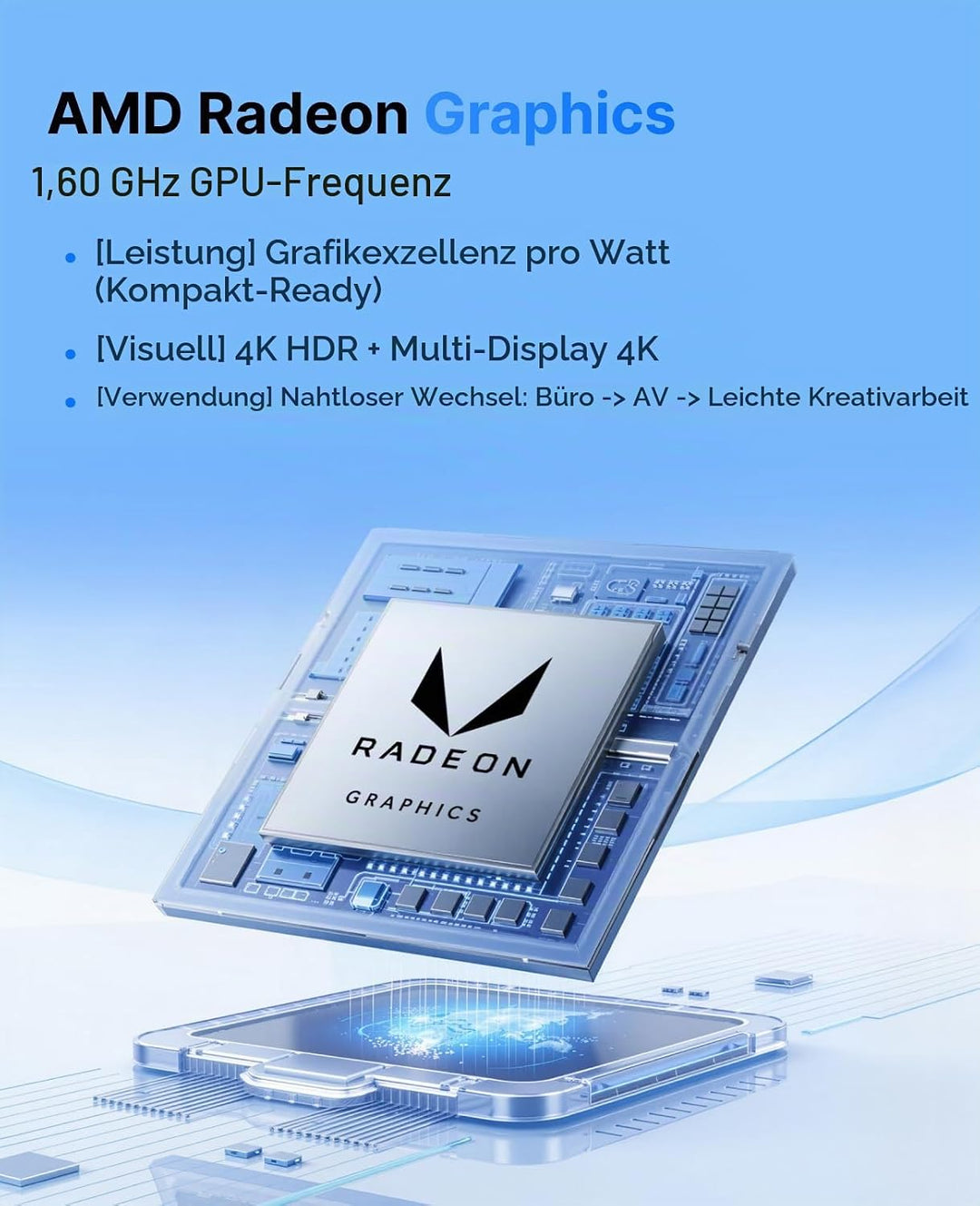 NiPoGi E3B Mini PC W-11 PRO AMD Ryzen Embedded V2748 (8C/16T,MAX 4,3 GHz,Besser als 5825U/7730U) 16G