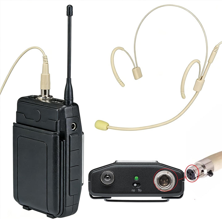 Headset-Mikrofon kompatibel mit Shure Funksender(1 Stück)