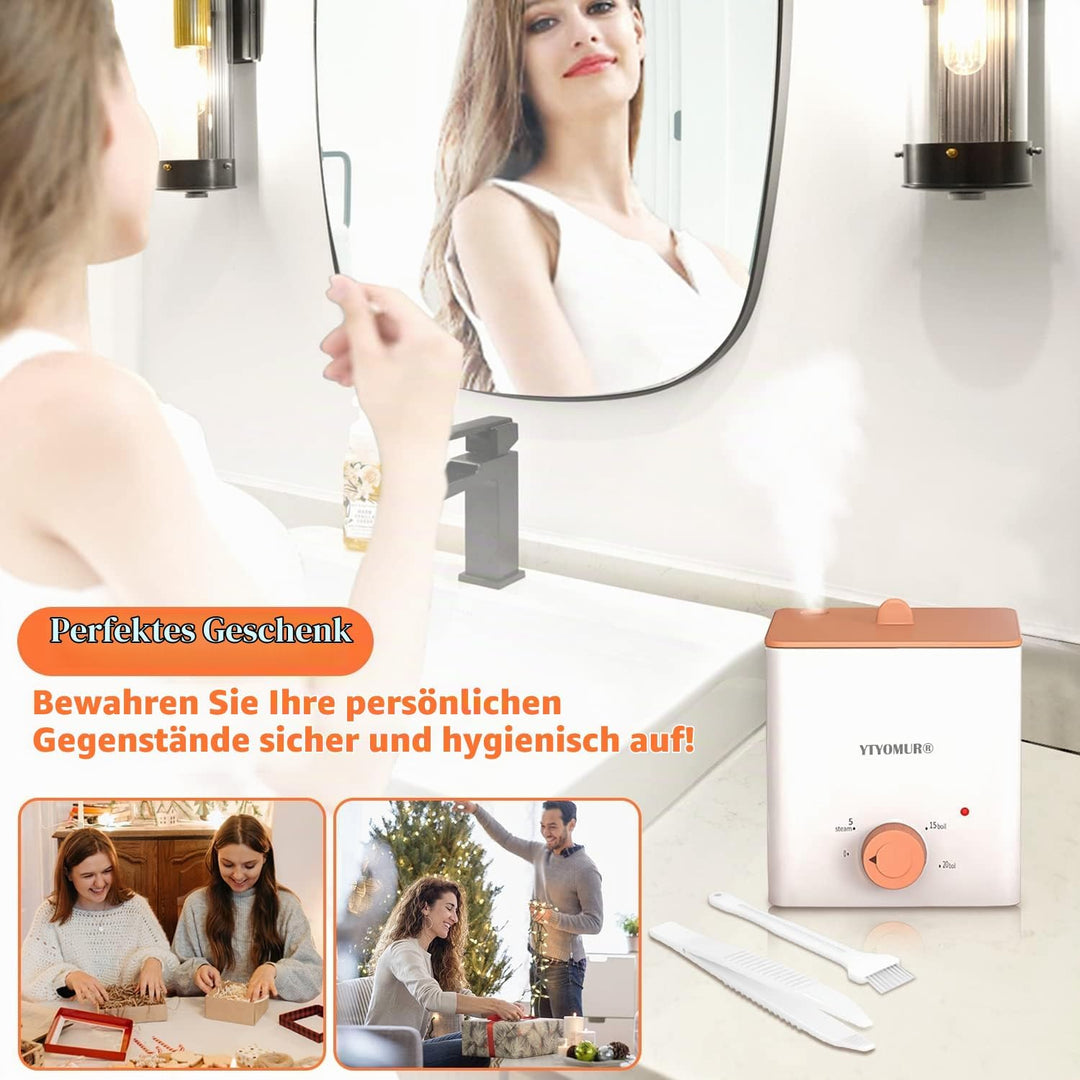 Verbesserte Menstruationstassen Reiniger Menstruationsscheiben Dampfgarer 2 in 1 Koch- und Dampfmodi