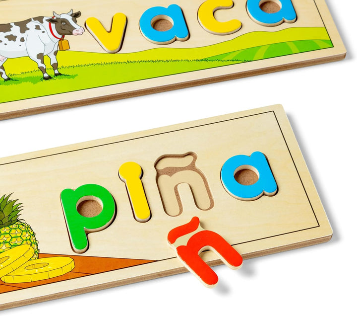 Melissa & Doug Spanisch Sehen & Buchstabieren Lernspielzeug für das Sprachenlernen Spanish Sehen & B