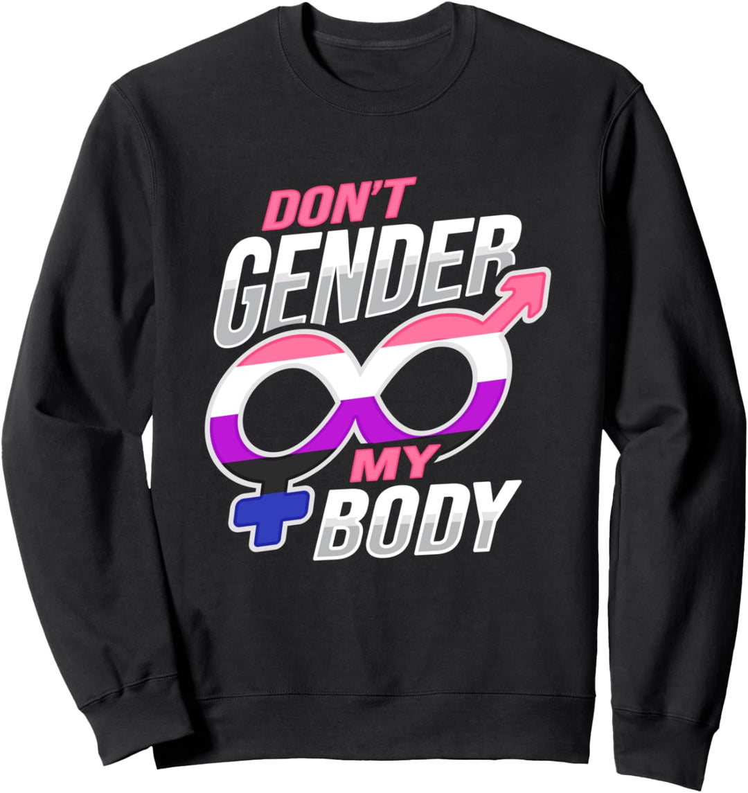 Genderfluid Design für eine Genderqueer-Person Sweatshirt