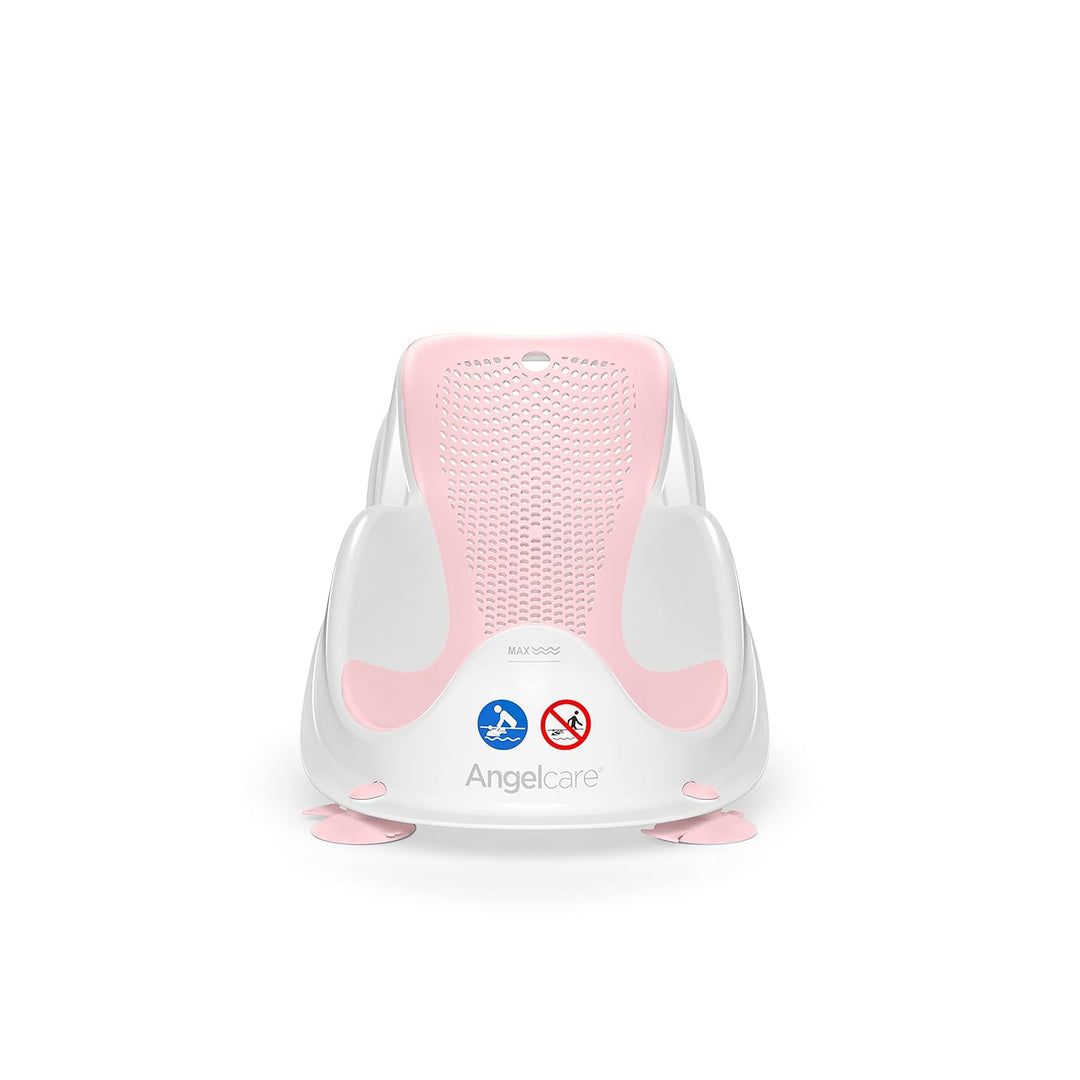 Angelcare ergonomischer Badesitz für die Baby-Badewanne Light pink, angenehm weiche Liegefläche, auf