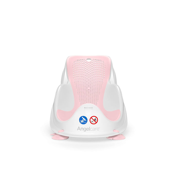 Angelcare ergonomischer Badesitz für die Baby-Badewanne Light pink, angenehm weiche Liegefläche, auf