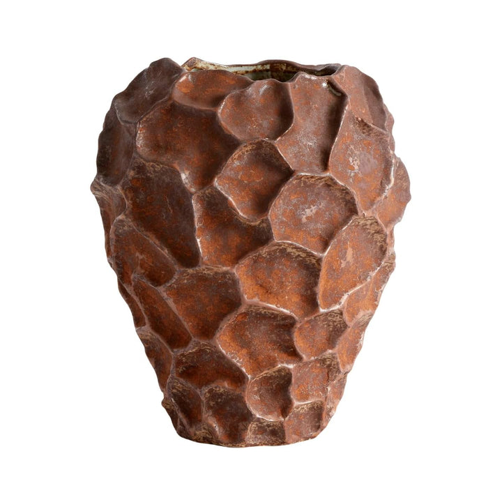 Vase Soil, Stoneware, Rust, H: 21,5 Ø: 18