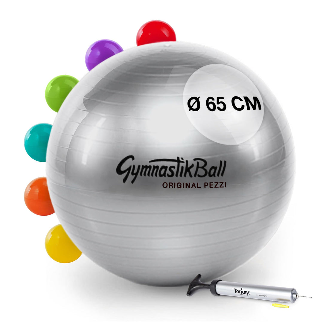 PEZZI Original Gymnastikball Standard Ø 42 cm | 53 cm | 65 cm | 75 cm belastbar bis 400 kg robuster
