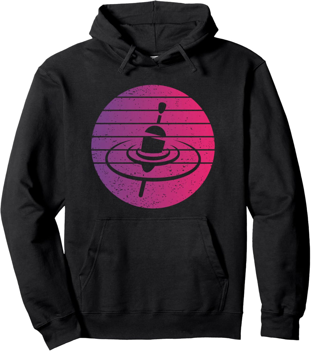 Posenfischen Schwimmer Retro Style Vintage Pullover Hoodie