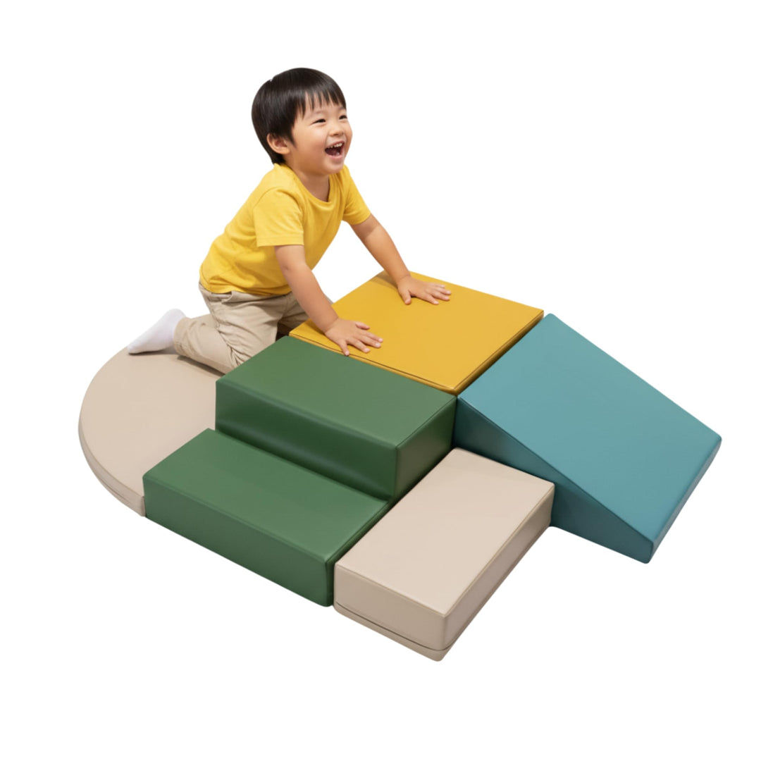 IGLU SOFT PLAY Corner Climber 5 pcs Softbausteine Riesenbausteine Schaumstoffbausteine Grossbaustein