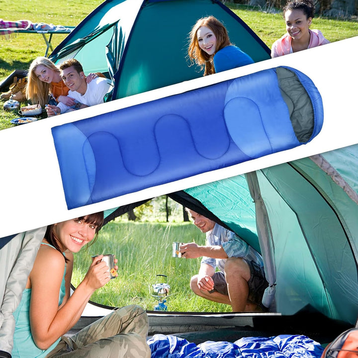 Schlafsack Outdoor für Camping 3 Jahreszeiten Erwachsene Schlafsack, 2 in 1 Funktion Deckenschlafsäc