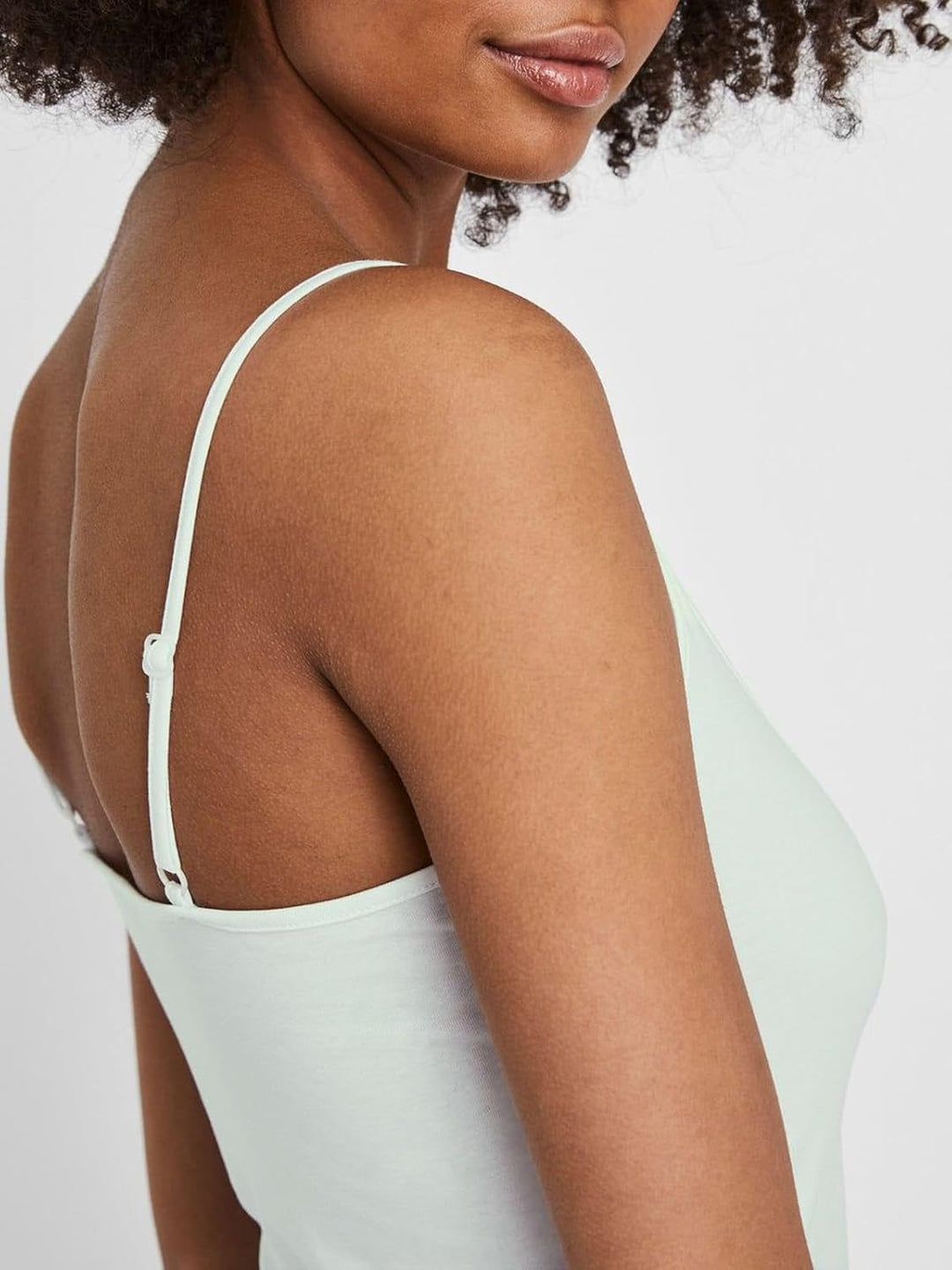 VERO MODA Damen Vmmaxi My Soft V Singlet Noos Top, 4er Pack (2x Lightest Sky, Hedge Green, Citadel)