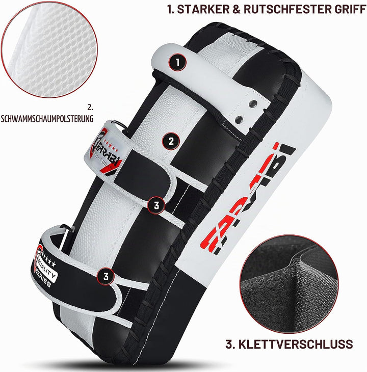 Farabi Sports schlagpolster für Coaching, Training, Kickboxen Curved Kick Pads, schlagpolster Kampfs