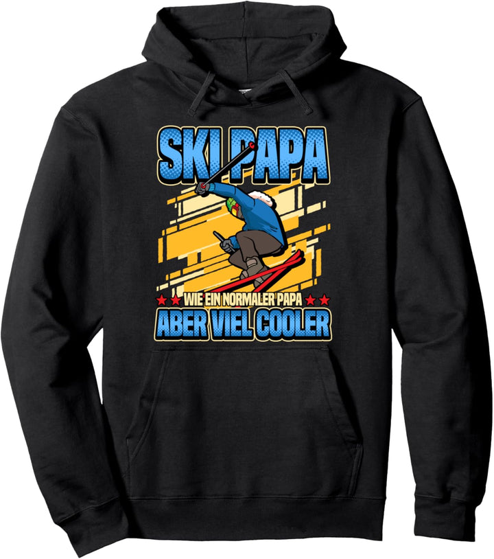 Lustig Ski Skier Berge Skifahren Papa Geschenk Pullover Hoodie