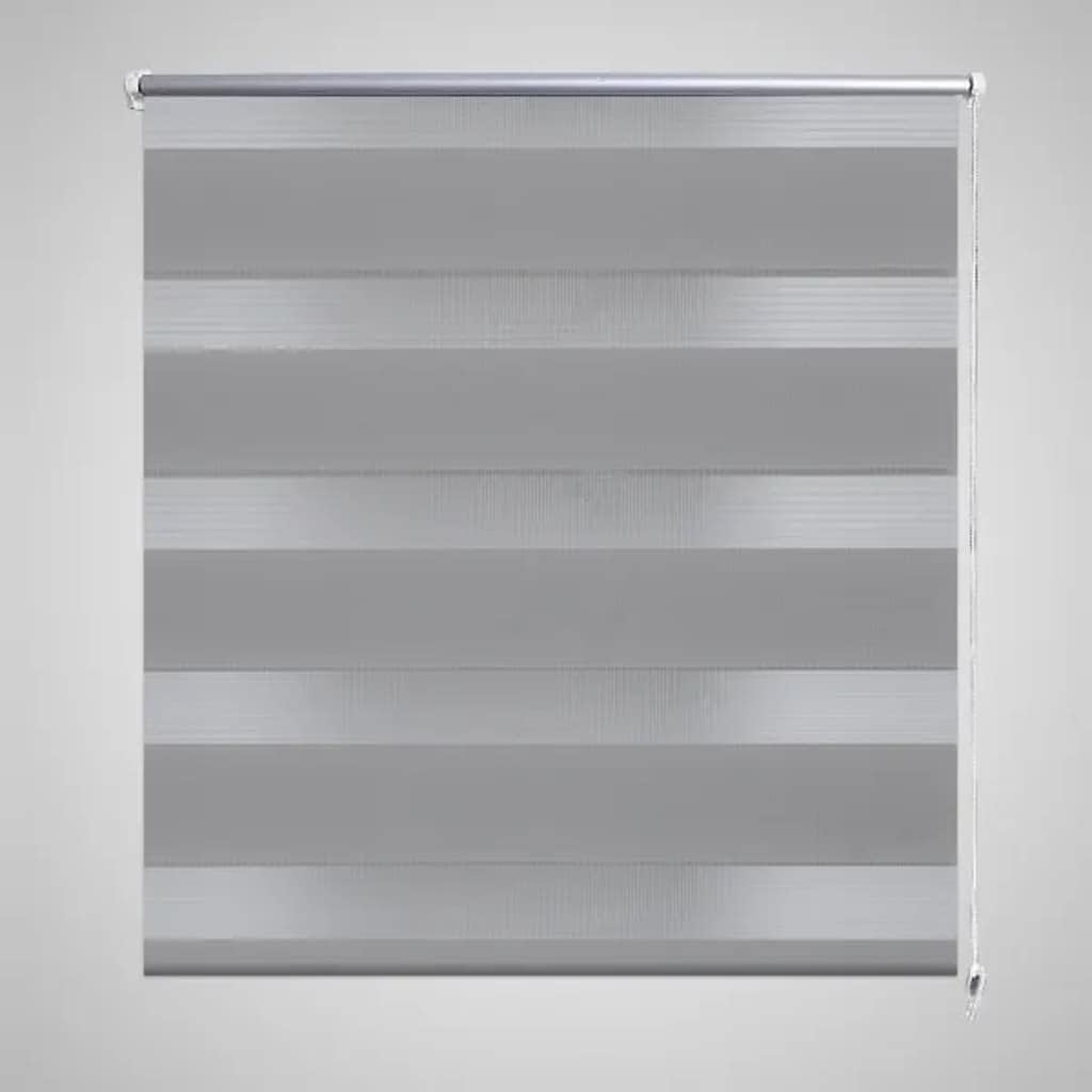 WIFESE Doppelrollo Seitenzug 120x175 cm grau Verdunkelungsrollo Rollos FüR Fenster Ohne Bohren Fenst