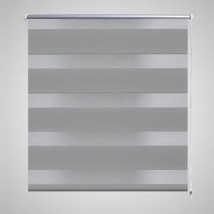 WIFESE Doppelrollo Seitenzug 120x175 cm grau Verdunkelungsrollo Rollos FüR Fenster Ohne Bohren Fenst