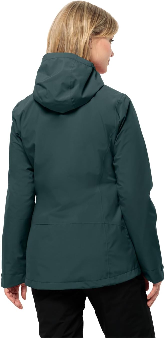 Jack Wolfskin Damen Moonrise 3in1 Jkt W Jacket, S mint leaf
