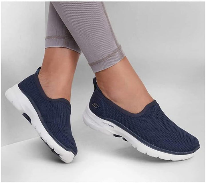 Skechers Performance Women's Damen Go Walk 6 - Clear VirtueSneaker 37 EU Navy, 37 EU Navy