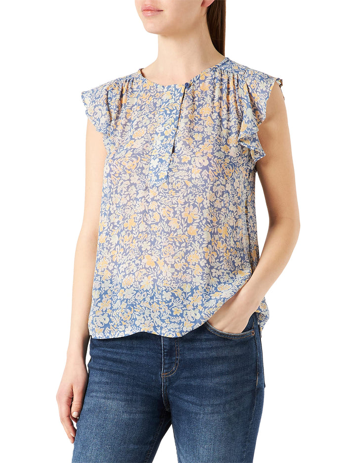 PART TWO Damen Prillepw Bl Relaxed Fit Blouse 34 Riviera Painted Summer Flower, 34 Riviera Painted S