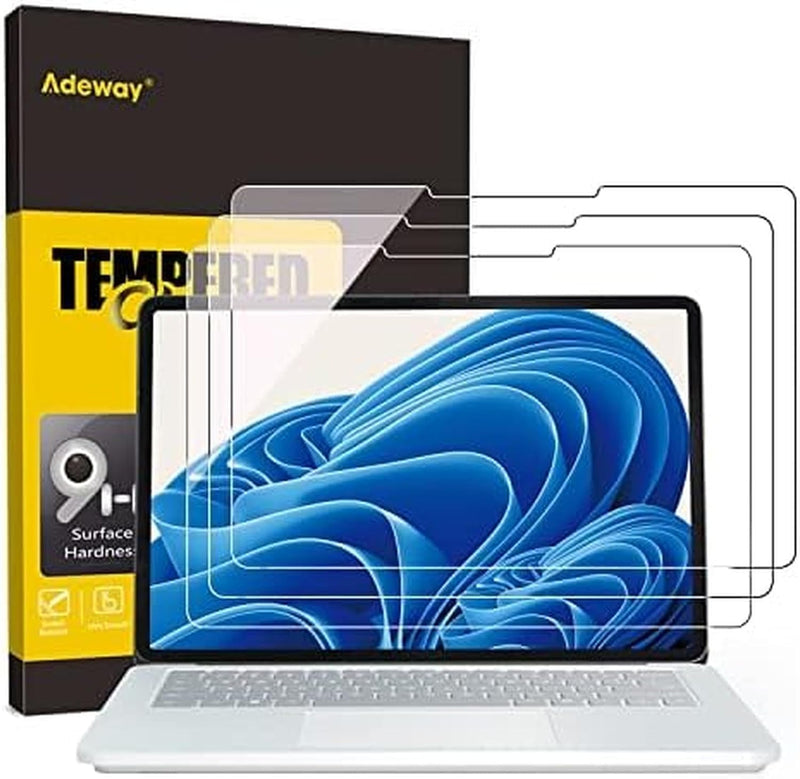 Adeway (3er Pack Surface Laptop Studio 2/1 Displayschutz,Gehärtetes Glas/Ultra empfindlich/HD klar/E