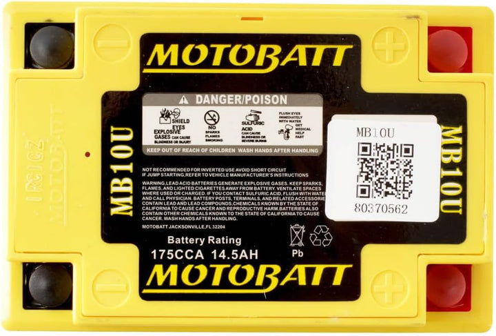 MOTOBATT AGM Batterie MB10U 14,5 Ah