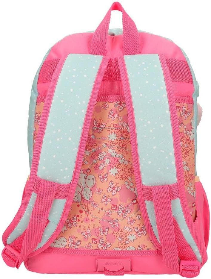 Enso Balloons Rucksack mit doppeltem Fach, anpassbar an den Trolley, Mehrfarbig, 32 x 44 x 17 cm, Po