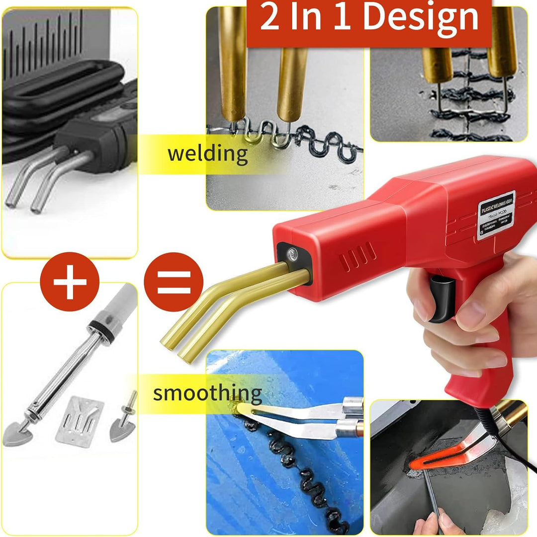 150W Kunststoff Schweissgerät 2 in 1 Stossstangen Reparatur Set Kunststoff Schweissen mit 800PCS Hot