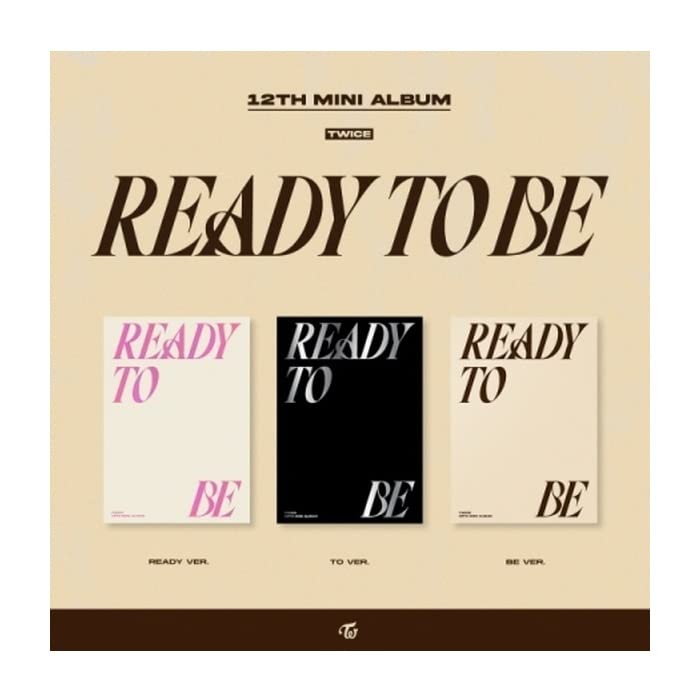 TWICE READY TO BE 12th Mini Album CD+POB+Folding poster on pack+Photobook+Postcard+Message photocard
