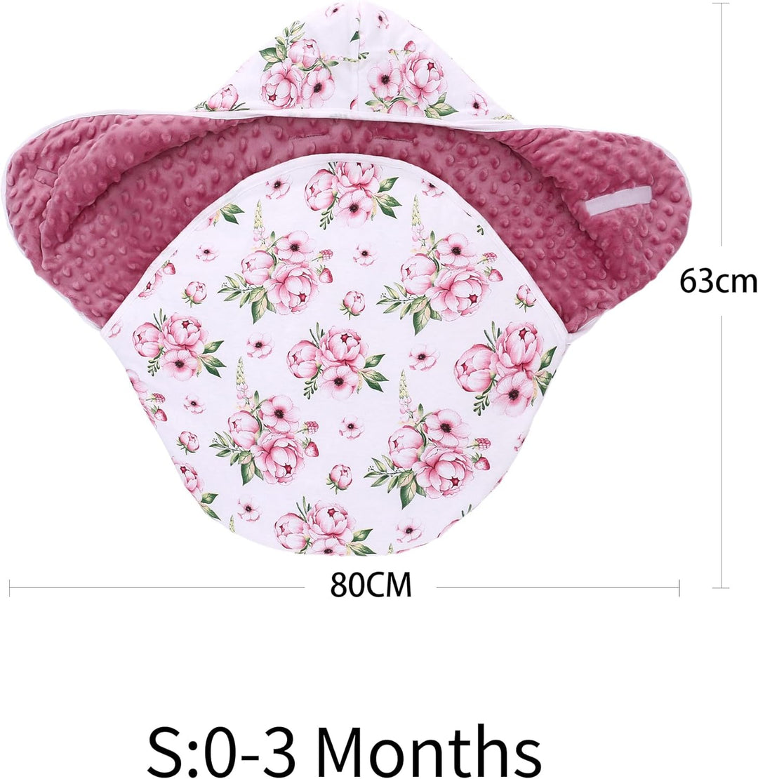 Einschlagdecke Babyschale für Winter Buggy Universal Fusssack Babydecke Baumwolle Baby Pucksack für