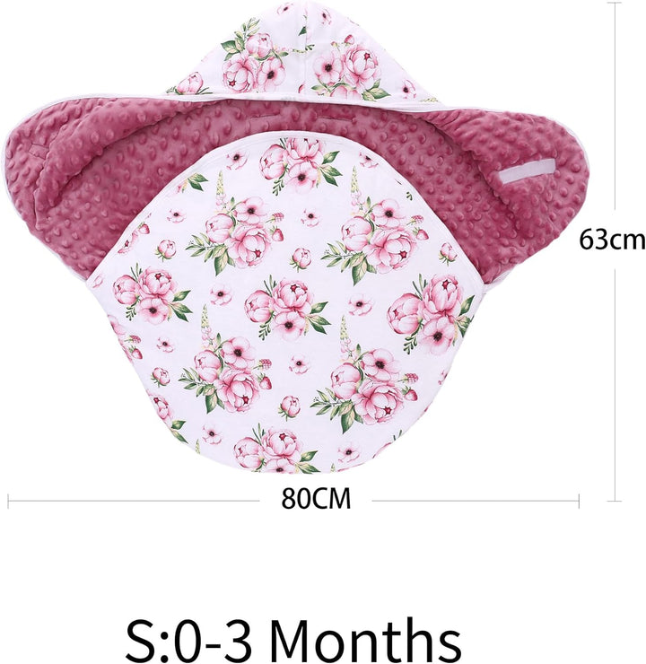 Einschlagdecke Babyschale für Winter Buggy Universal Fusssack Babydecke Baumwolle Baby Pucksack für