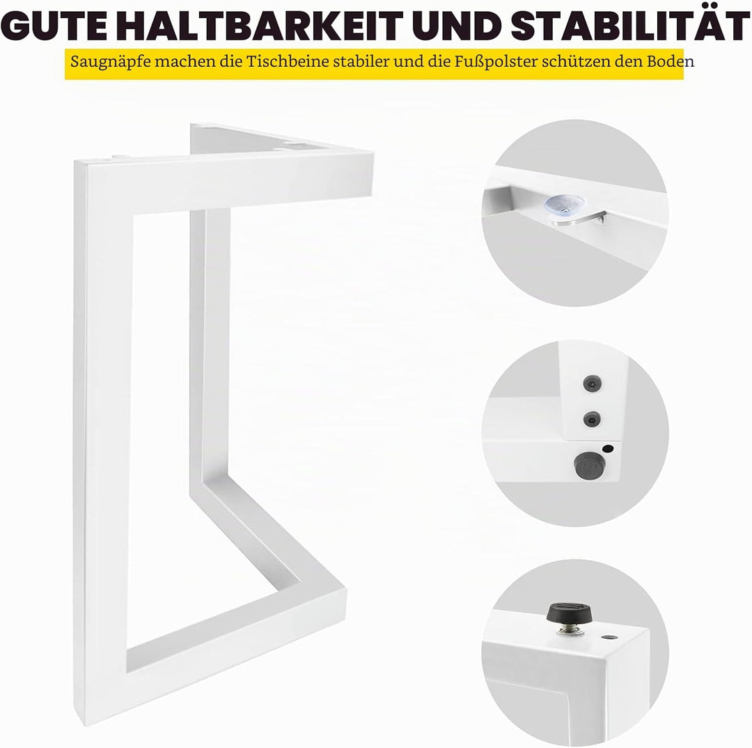 Fimghsoo Tischgestell Metall Tischbeine scandic 2X Tischkufen Industriedesign Möbelbein Haarnadelbei