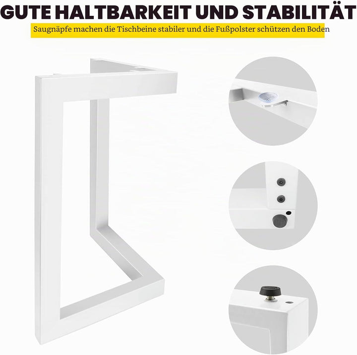 Fimghsoo Tischgestell Metall Tischbeine scandic 2X Tischkufen Industriedesign Möbelbein Haarnadelbei