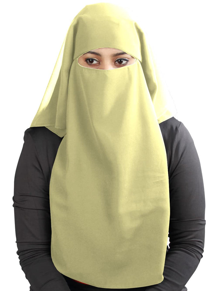 MyBatua 3 Schichten saudi niqab Im atmungsaktiven Georgette, Grosshandelspreis, 1 stk Gesichtsschlei