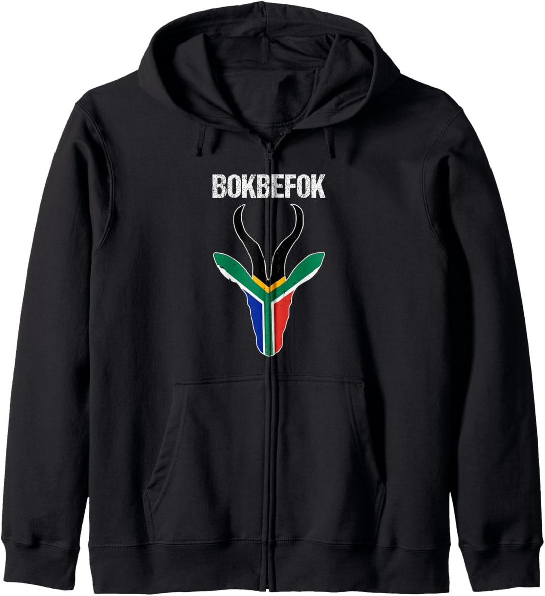 Bokbefok South African Rugby Bokke South Africa Flag Colors Kapuzenjacke