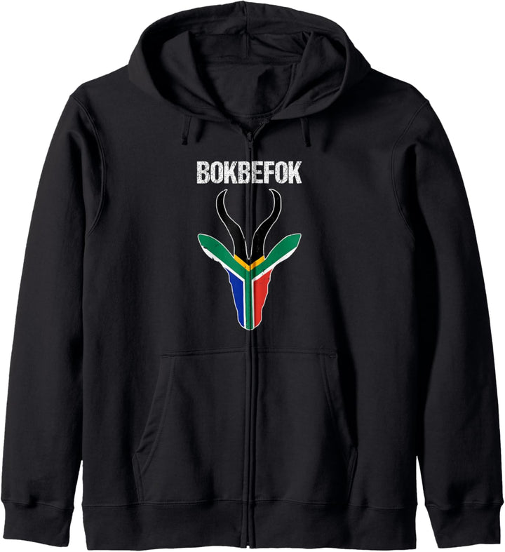 Bokbefok South African Rugby Bokke South Africa Flag Colors Kapuzenjacke