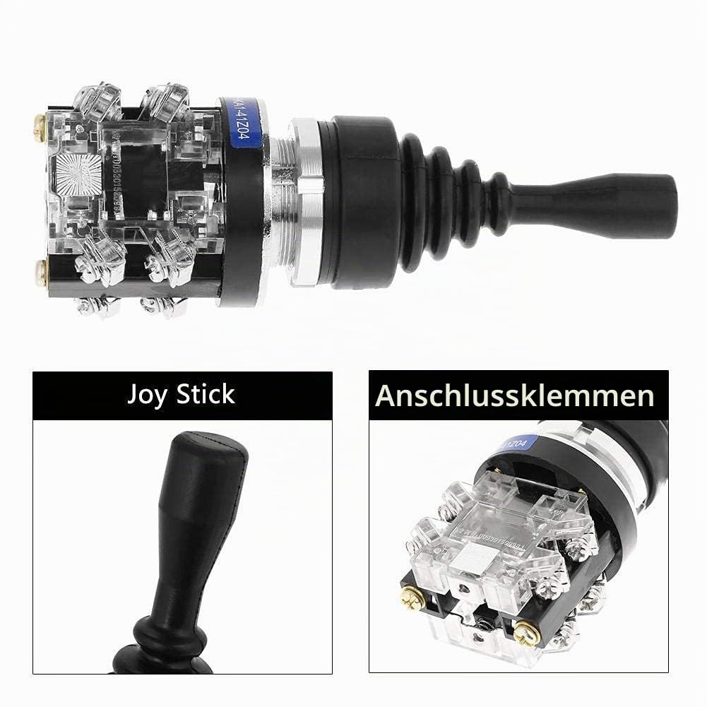 Joystick Schalter, HKAI-41Z04 4NO Controllerschalter Momentané mit 4 Positionen Joy Stick, Knebel fü
