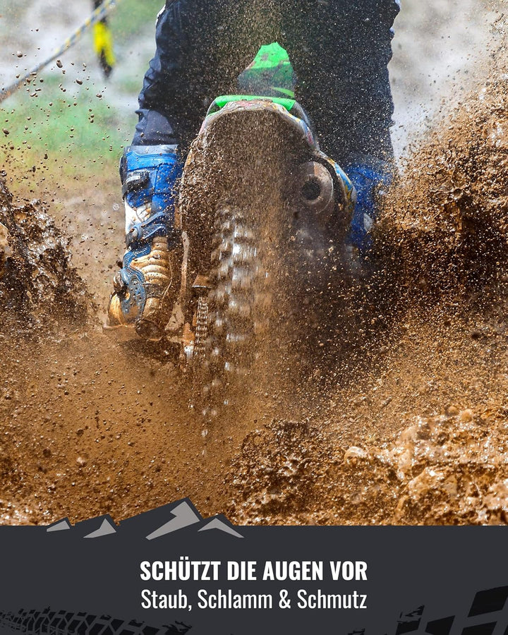 TWO-X Cross-Brille - Motocross-Brille - Kratzfeste Motorrad-Brille - Enduro & Downhill - Modell Race