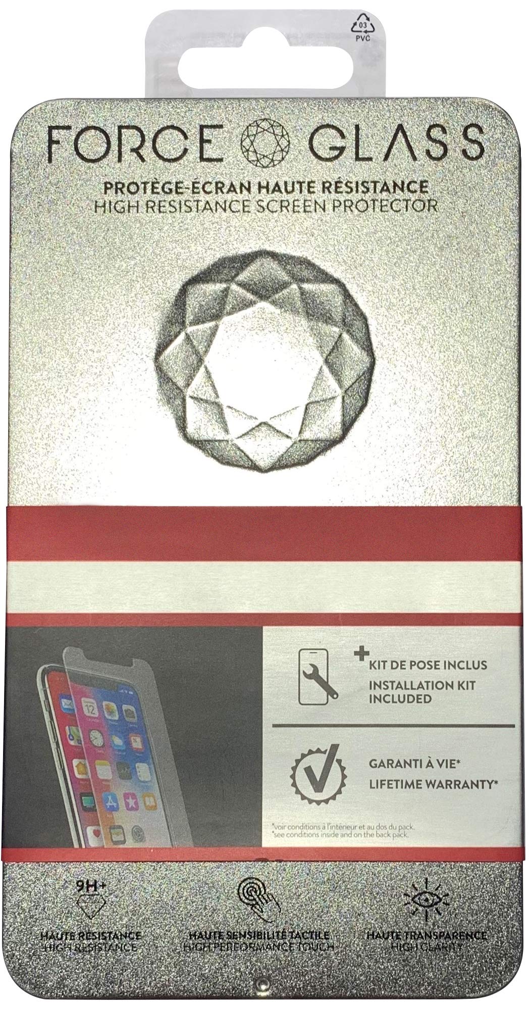 Force Glass - Mineralglas Displayschutzfolie für iPhone 12/12 Pro