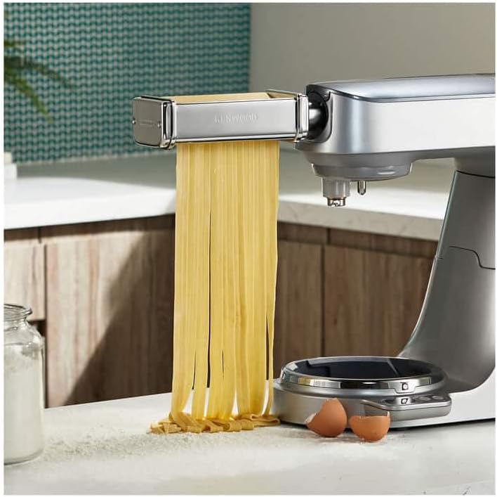 Kenwood KAX981ME Pasta-Schneideaufsatz Fettuccine, Küchenmaschinen-Zubehör, silber