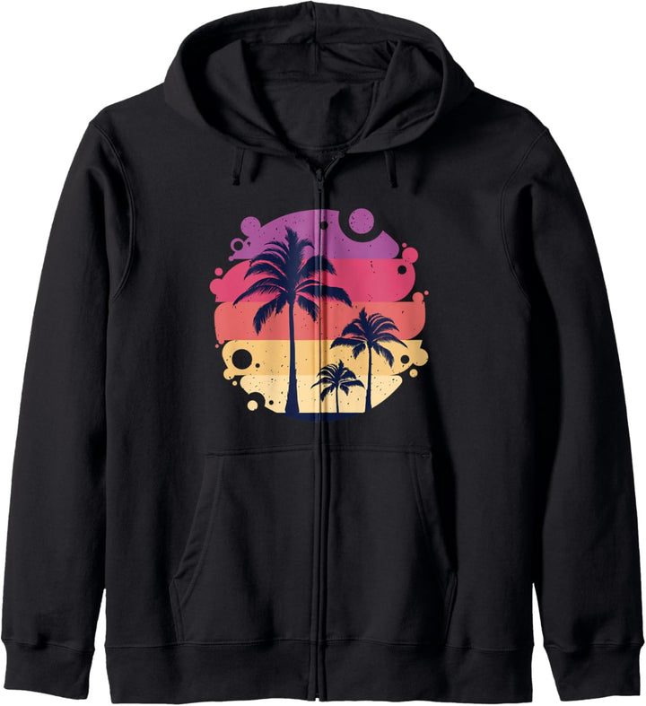 Hawaii Hawaiian Palmen Sommer Motiv Inselkind Urlaub Kapuzenjacke